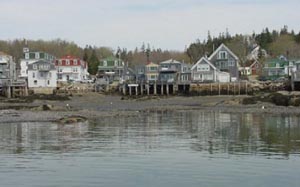 The Village of Deer-Isle, from Stonington Harbor